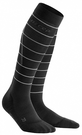 Носки женские CEP C123RW Reflective Black - Фото 1 большая
