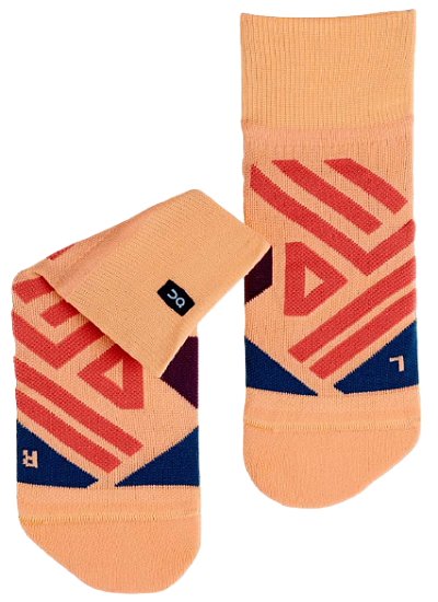 Носки женские On Mid Coral/Navy - Фото 1 большая