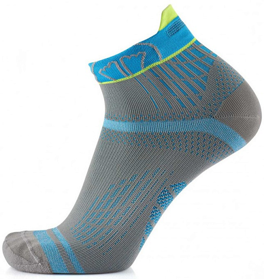 Носки Sidas Run Feel Grey/Turquoise - Фото 2 большая