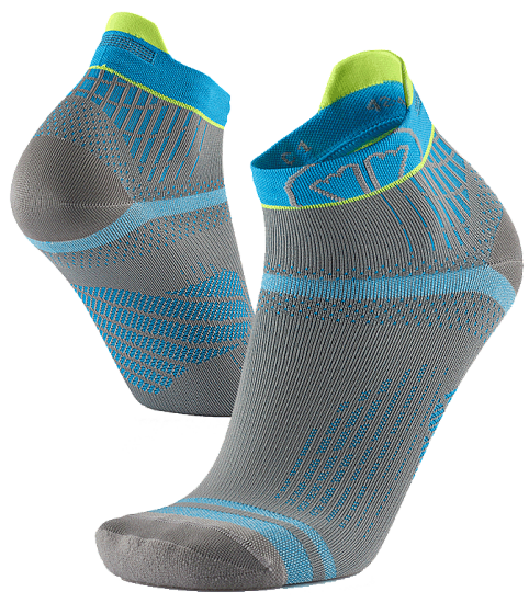 Носки Sidas Run Feel Grey/Turquoise - Фото 3 большая