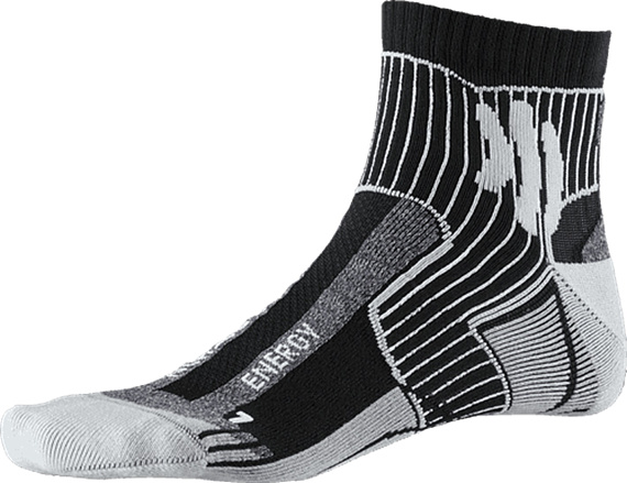 Носки X-Socks Marathon Energy Black/Anthracite Print - Фото 3 большая
