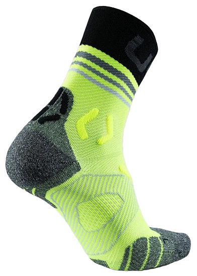 Носки мужские UYN Runner'S One Short Yellow Fluo - Фото 3 большая