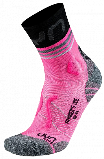 Носки женские UYN Runner'S One Short Pink Fluo - Фото 1 большая