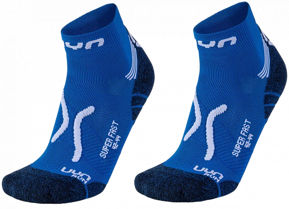 Носки мужские UYN Run Super Fast 2Prs French Blue/White - Фото 1 большая