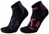 Носки женские UYN Run Super Fast 2Prs Black/Anthra-Black/Coral