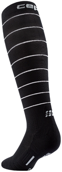 Носки женские CEP C125RW Pro Run Reflective Tall 2.0 Black - Фото 2 большая