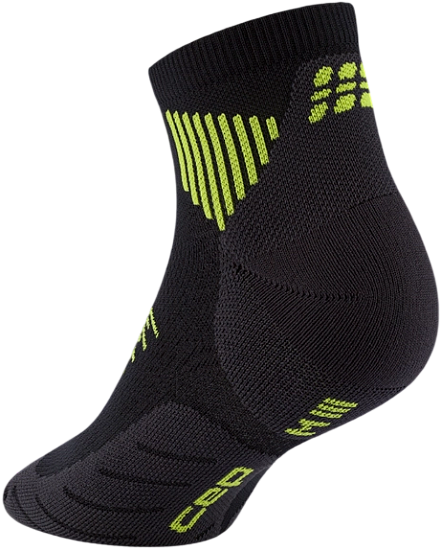 Носки женские CEP C095W Core Run Low Cut 5.0 Black/Lime - Фото 2 большая