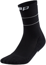 Носки женские CEP C105RW Pro Run Reflective Mid Cut 2.0 Black