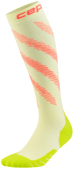 Носки мужские CEP C12YM Core Run Edt. Elliptic Tall Lime/Neon Coral - Фото 1 большая