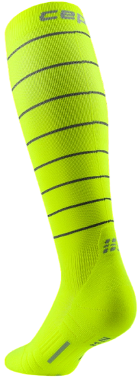Носки мужские CEP C125RM Pro Run Reflective Tall 2.0 Neon Yellow - Фото 2 большая
