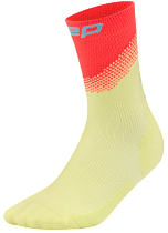 Носки мужские CEP C10SM GC Split Лайм/Коралловый
