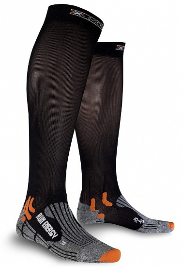 Носки унисекс X-Bionic Run Energizer Black - Фото 1 большая