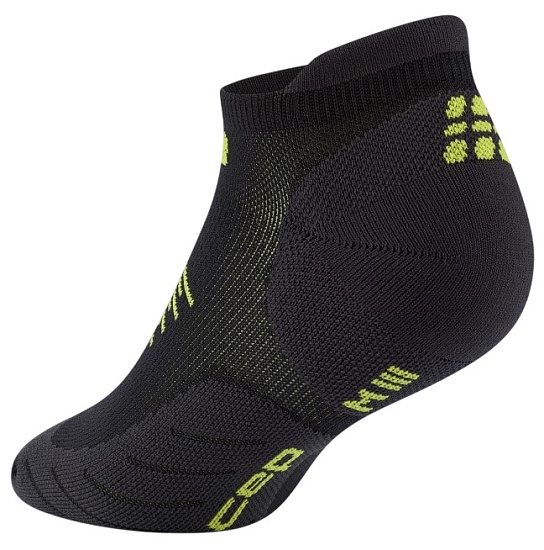 Носки мужские CEP C005M Core Run No Show 5.0 Black/Lime - Фото 2 большая