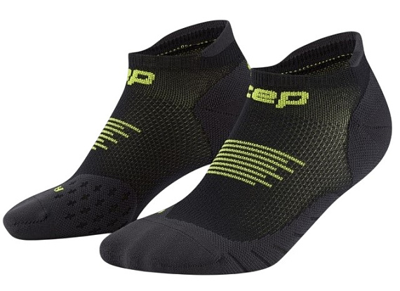 Носки мужские CEP C005M Core Run No Show 5.0 Black/Lime - Фото 3 большая
