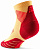 Носки мужские CEP C095M Core Run Low Cut 5.0 Marigold/Burgundy - Фото 3 малая