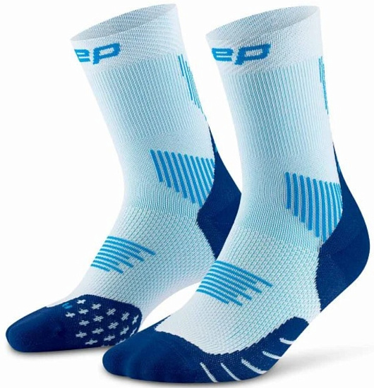 Носки мужские CEP C105M Core Run Mid Cut, 5.0 Ice/Blue - Фото 2 большая