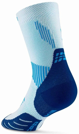 Носки мужские CEP C105M Core Run Mid Cut, 5.0 Ice/Blue - Фото 3 большая