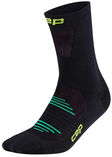 Носки мужские CEP C2UPM Pro Run Ultralight Mid Cut Black - Фото 1 большая