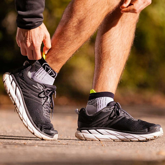 Носки Sidas Run Feel Light Grey/Black - Фото 5 большая