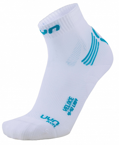 Носки женские UYN Run Veloce White/Turquoise - Фото 1 большая