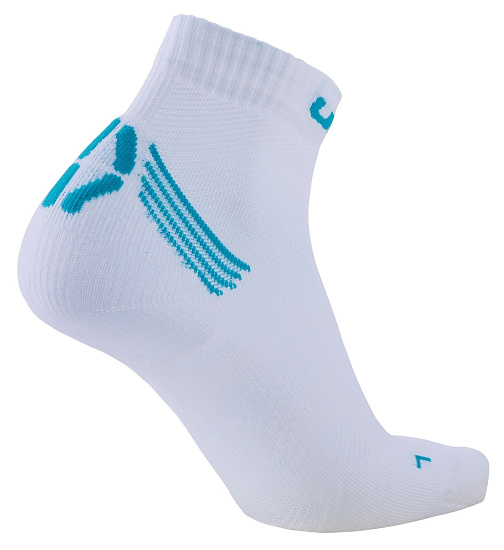 Носки женские UYN Run Veloce White/Turquoise - Фото 2 большая