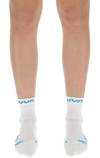 Носки женские UYN Run Veloce White/Turquoise - Фото 4 большая