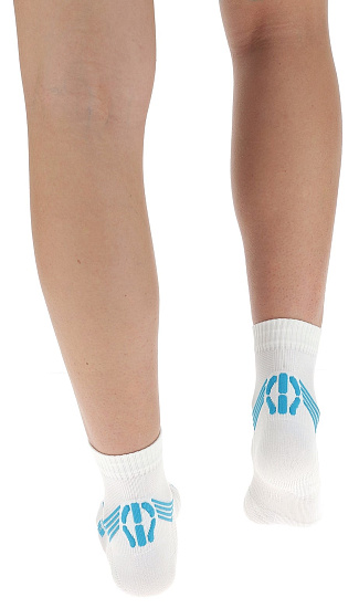 Носки женские UYN Run Veloce White/Turquoise - Фото 5 большая