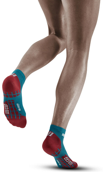 Носки женские CEP C09UUW Petro/Dark red - Фото 4 большая
