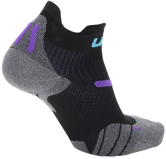 Носки женские UYN Run 2In Black/Violet - Фото 2 большая