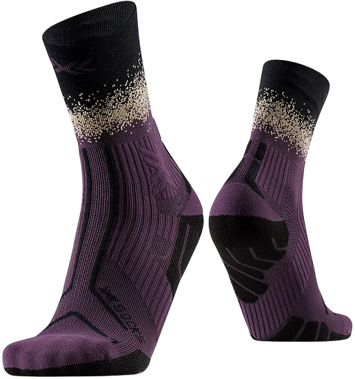 Носки X-Socks Trailrun Terraskin Perform Deep Purple/X Black/Sand - Фото 1 большая