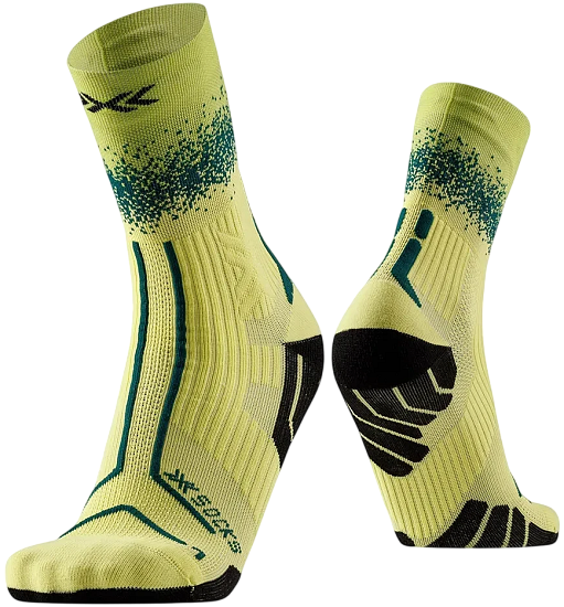 Носки X-Socks Trailrun Terraskin Perform Electric Energy/Dark Green - Фото 1 большая