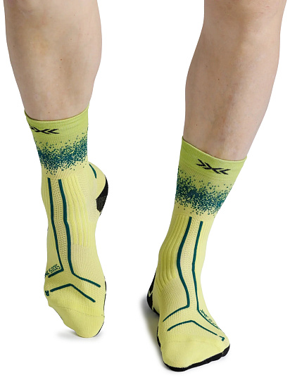 Носки X-Socks Trailrun Terraskin Perform Electric Energy/Dark Green - Фото 5 большая