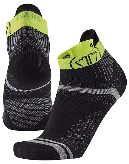 Носки Sidas Run Feel Black/Yellow - Фото 3 большая
