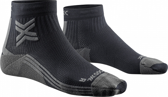 Носки женские X-Socks Run Discover Ankle Black/Charcoal - Фото 1 большая