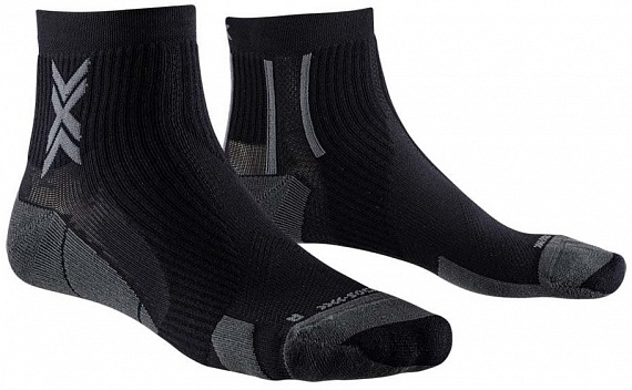Носки X-Socks Run Perform Ankle Black/Charcoal - Фото 1 большая