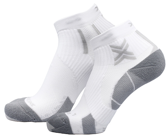 Носки X-Socks Run Perform Ankle Arctic White/Pearl Grey - Фото 1 большая