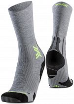 Носки X-Socks Run Perform Warm Crew Rhino Grey/Canary