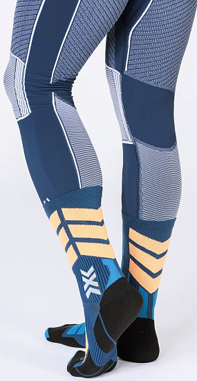 Носки X-Socks X-Country Perform Crew Marine/Orange - Фото 4 большая