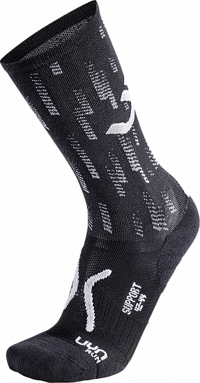 Носки мужские UYN Run Support Black/Grey - Фото 1 большая