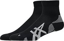Носки ASICS 2Ppk Cushion Run Quarter Performance Black/Performance Black