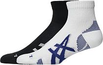 Носки ASICS 2Ppk Cushion Run Quarter Performance Black/Brilliant White