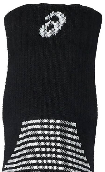 Носки ASICS 2Ppk Cushion Run Quarter Performance Black/Brilliant White - Фото 4 большая