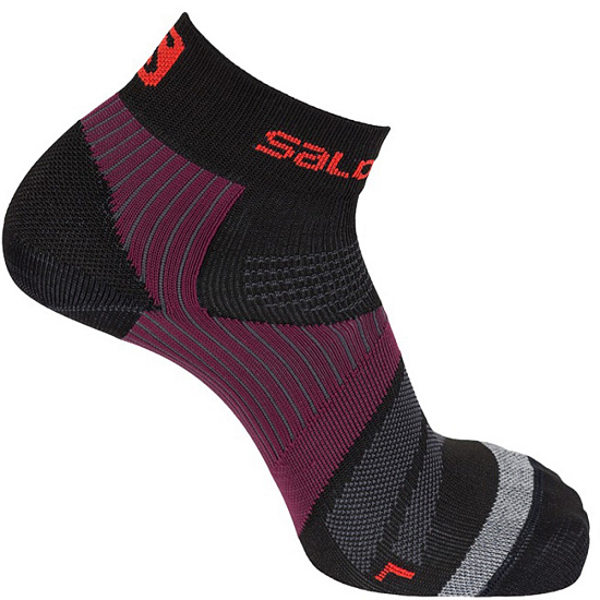 Носки Salomon Sense Support Black/Maverick - Фото 1 большая