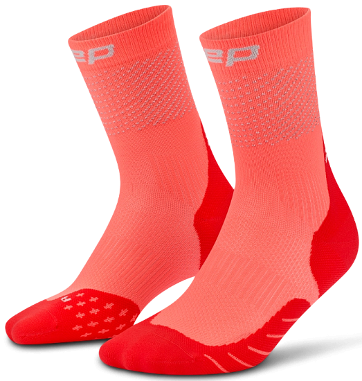 Носки мужские CEP C106RM NC Reflective Коралловый Неон - Фото 3 большая