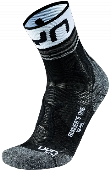 Носки мужские UYN Runner'S One Short Black/White - Фото 1 большая