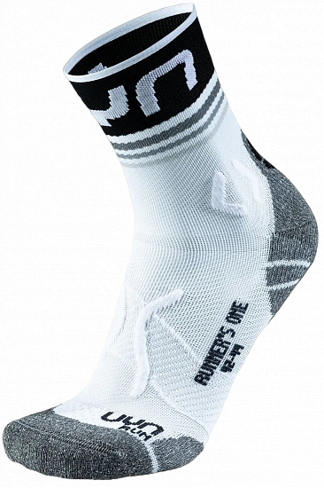 Носки женские UYN Runner'S One Short White/Black - Фото 1 большая