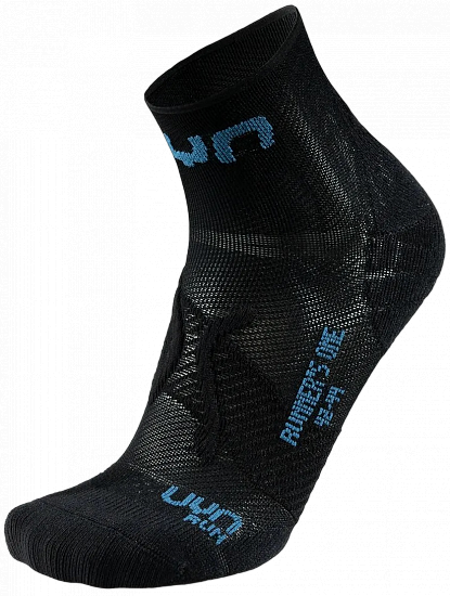 Носки мужские UYN Runner'S One Black/Blue Poseidon - Фото 1 большая