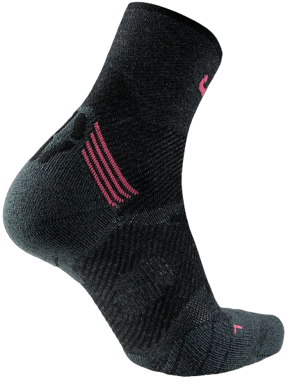 Носки женские UYN Run Winter One Anthracite/Pink - Фото 2 большая