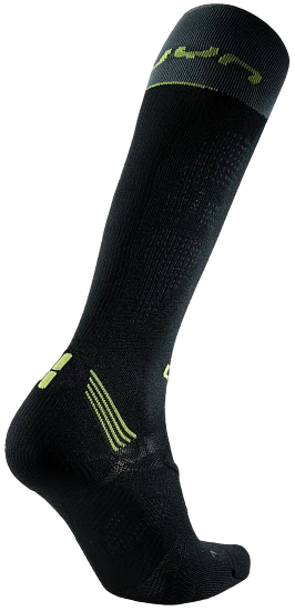 Носки мужские UYN Run Compression One Black/Grey/Lime - Фото 2 большая