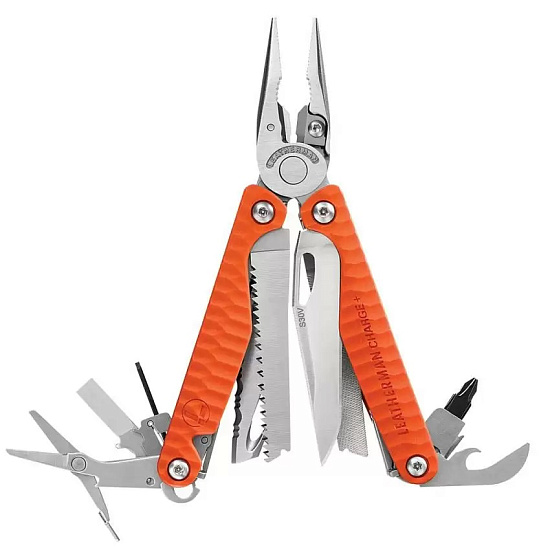 Мультитул Leatherman Charge Plus G10 Orange - Фото 1 большая